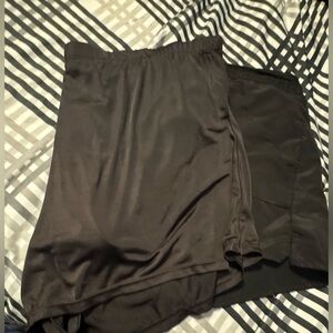 Women’s Plus Size Black Swim Shorts – Set of 2 – Swimwear Bottoms. Never Worn.